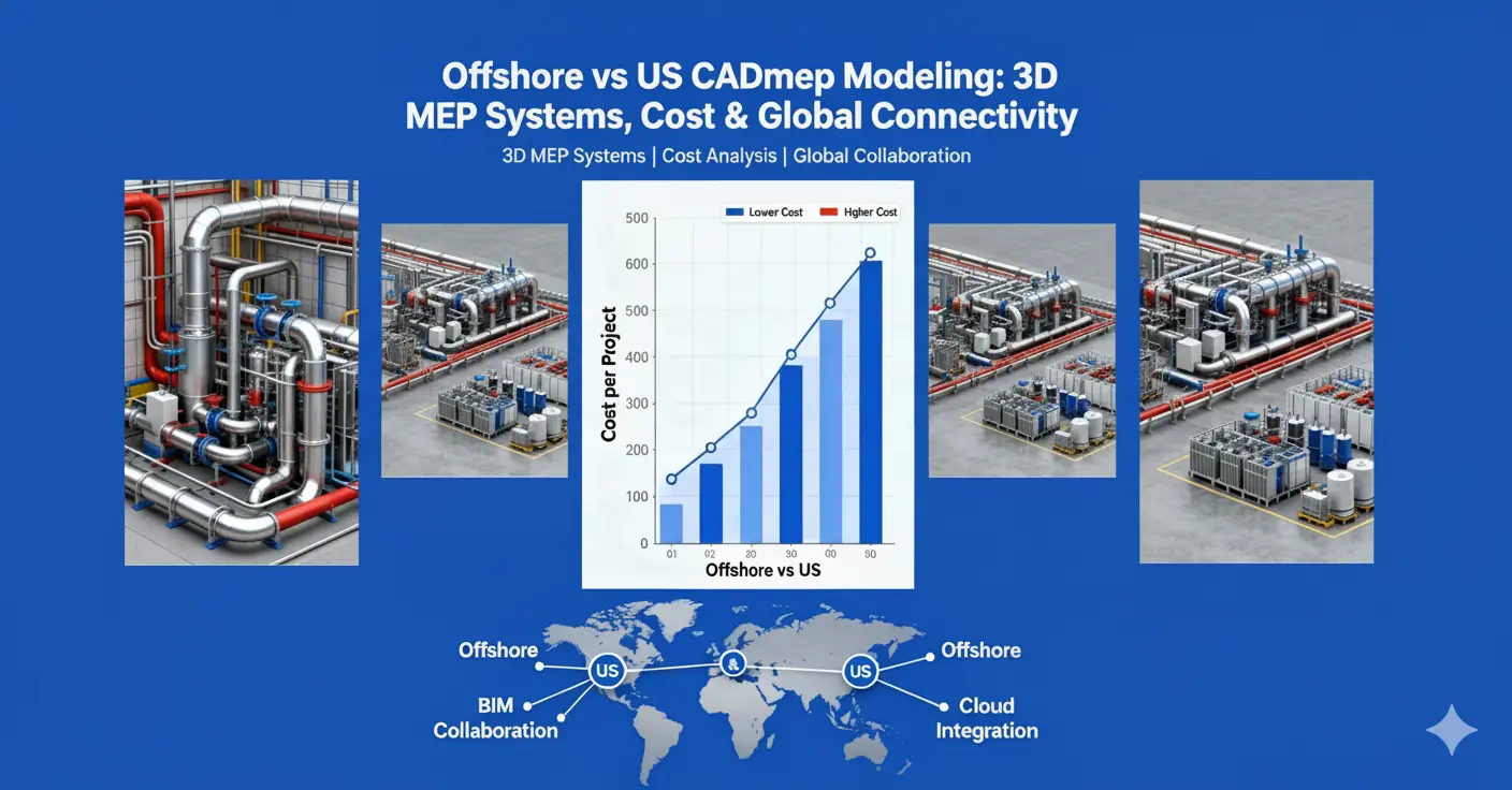 LOD 400 CADmep Outsourcing: Offshore vs US Costs & Quality